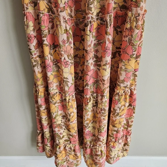 Show Me Your Mumu Floral Linds Midi Dress In Pretty Poppy - Picture 6 of 14